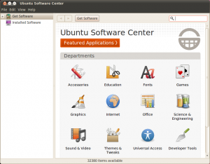 Ubuntu software centre