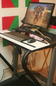 game console and treadmill