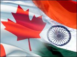 Canada India flags