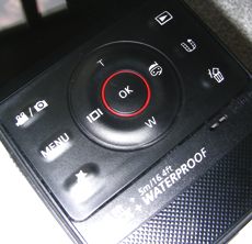Controls on the W300 camcorder