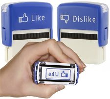 Facebook inkpad stamps at http://www.amazon.com/Jailbreak-Collective-Like-Dislike-Stamps/dp/B004LUY9TS/?tag=oddee-20