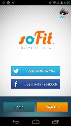 SoFit app screen