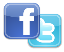 facebook and twitter logo