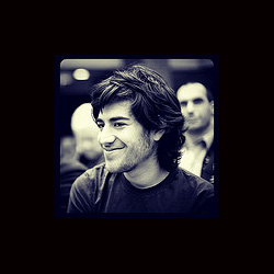The photo of Aaron Swartz is by Flickr user elizabethbw and used under Creative Commons license. 