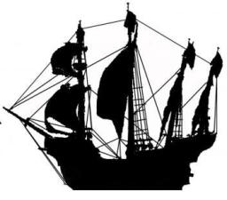 Artist rendition of a typical 1600's Atlantic shipping vessel.