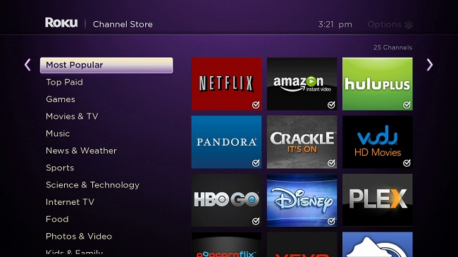 Roku ChannelStore