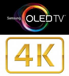 OLED and 4K logos