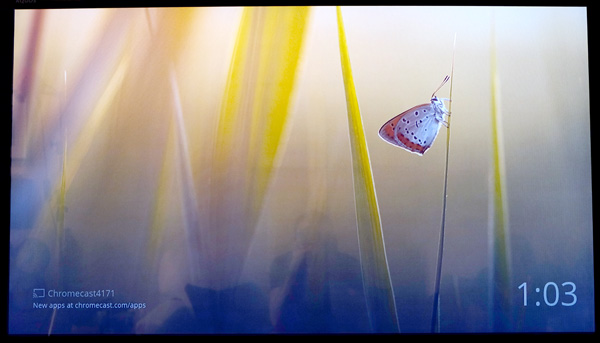 Chromecast screen