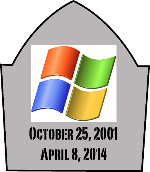 Windows XP tombstone