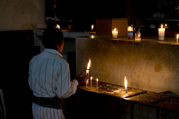 Praying candles