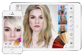 Users can try out different make-up styles and products using ModiFace.