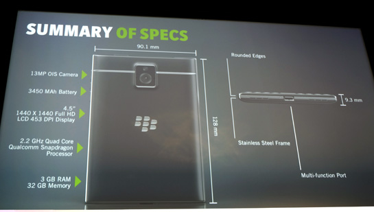 Passport specs