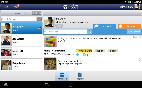 A screenshot from Nureva's Troove software.
