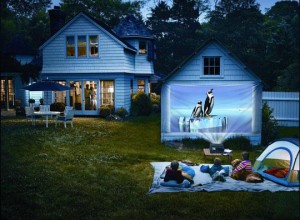 projectors outdoors