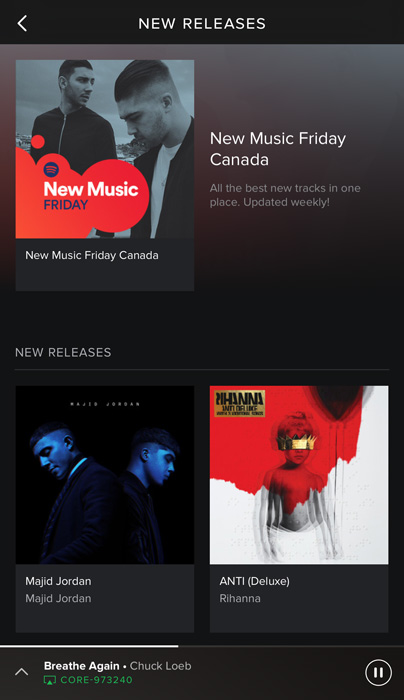 Spotify screenshot