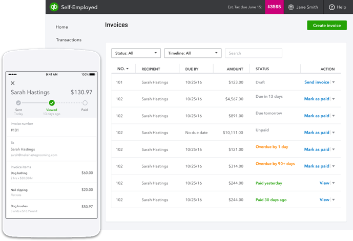 quickbooks mobile invoicing inventory