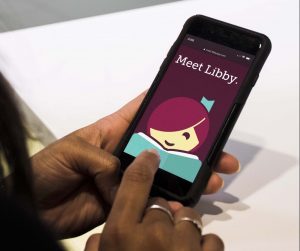 Libby ereader app shown on smartphone screen