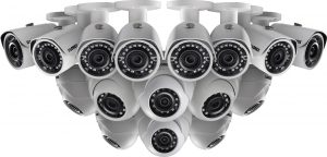 multiple CCTV cameras pictured