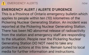 emergecny alert text