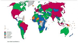 map of e waste source countries