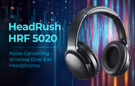 Win HeadRush HRF 5020 Noise Cancelling Wireless Over-Ear Headphones ...