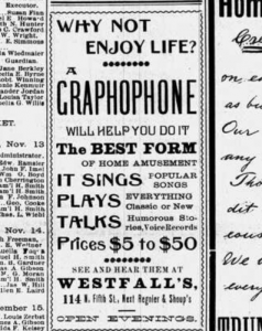 old newspaper advertisement