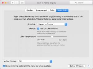 mac OS user interface