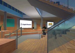 computer animated scene of virtual training centre