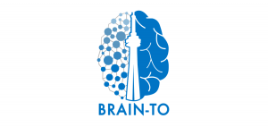 Graphic of human brain with CN Tower in the middle