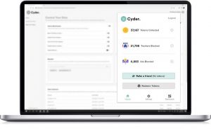 Cyder application on laptop computer screen