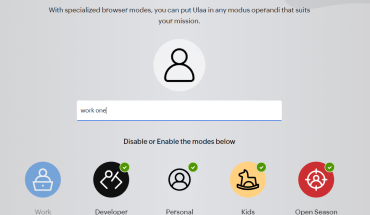 new Ulaa browser features user selectable modes