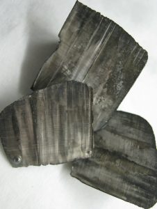 chunks of the mineral lithium