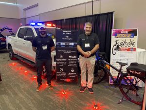 police tech booth at convention