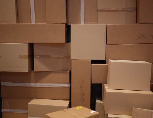 piles of cardboard shipping boxes