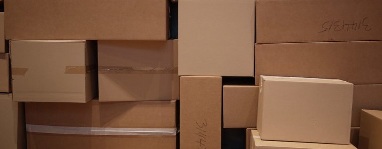 piles of cardboard shipping boxes