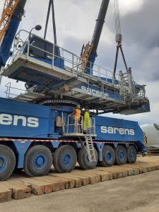 Heavy lifting tasks encountered at Buffalo Plains go to Sarens Canada, which will offload and install dozens of large turbines.