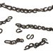 various broken chains and links