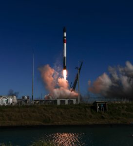 rocket lifts off from launch pad