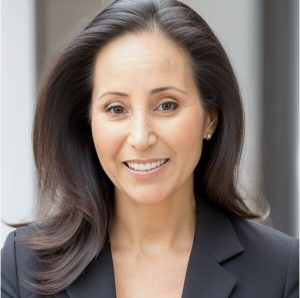 woman smiles at camera