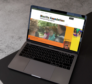laptop computer opened to Mozilla page