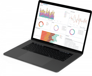 laptop with CIRA XDR user interface on screen